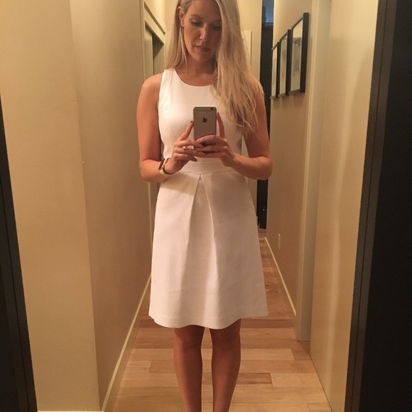 White A-line dress. Size small. - Picture 2 of 4